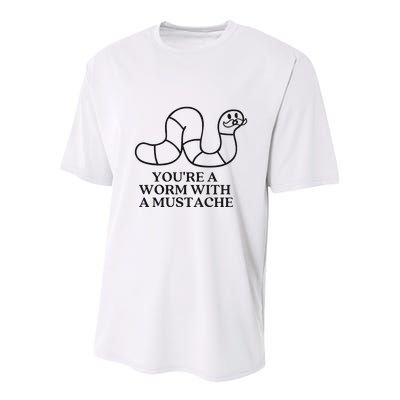 Oure A Worm With A Mustache Anderpump Rules Youth Performance Sprint T-Shirt