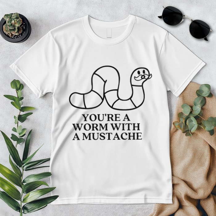 Oure A Worm With A Mustache Anderpump Rules Premium T-Shirt