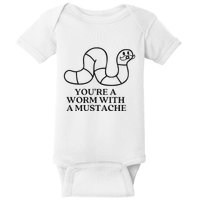 Oure A Worm With A Mustache Anderpump Rules Baby Bodysuit