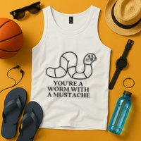 Oure A Worm With A Mustache Anderpump Rules Tank Top