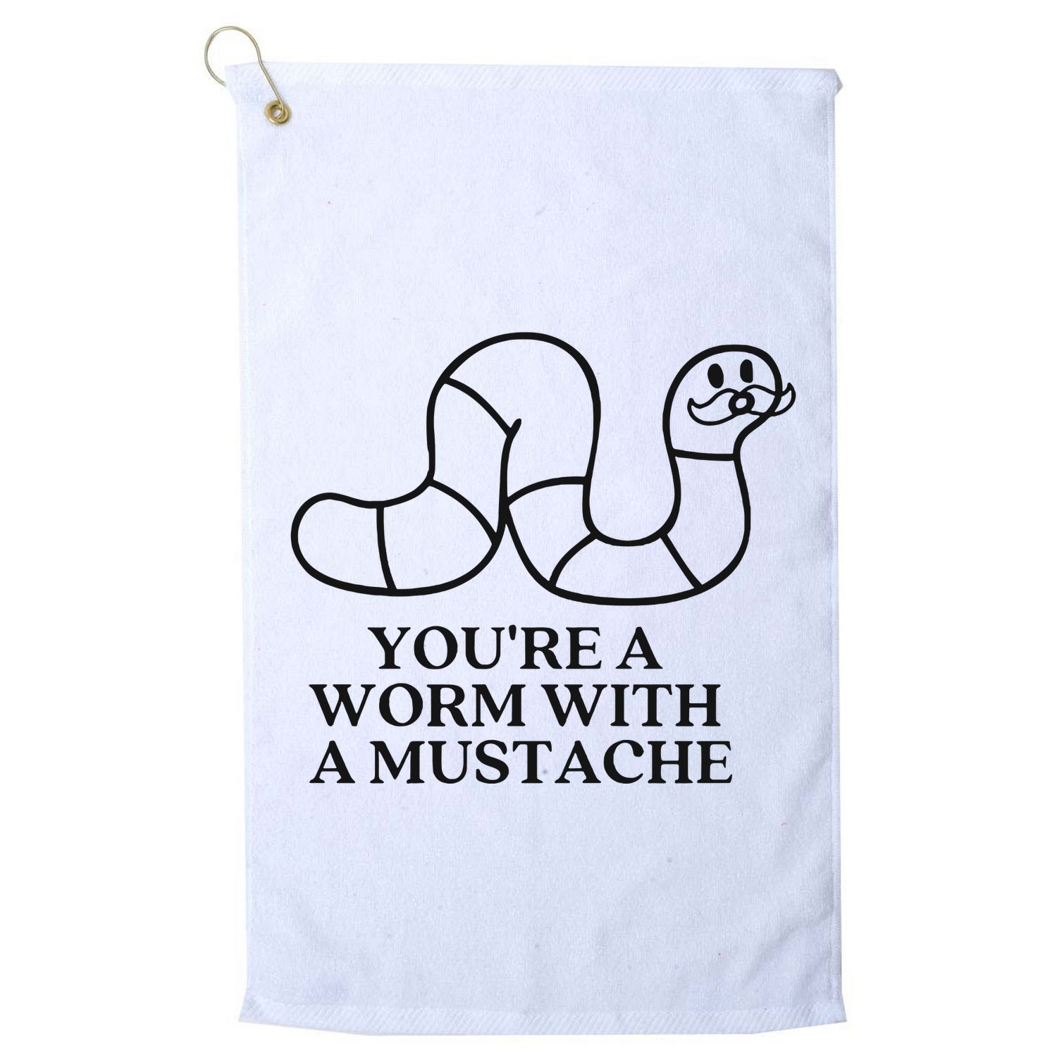 Oure A Worm With A Mustache Anderpump Rules Golf Towel