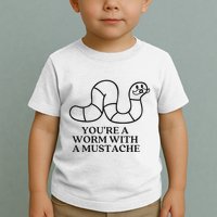 Oure A Worm With A Mustache Anderpump Rules Toddler T-Shirt
