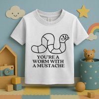 Oure A Worm With A Mustache Anderpump Rules Toddler T-Shirt
