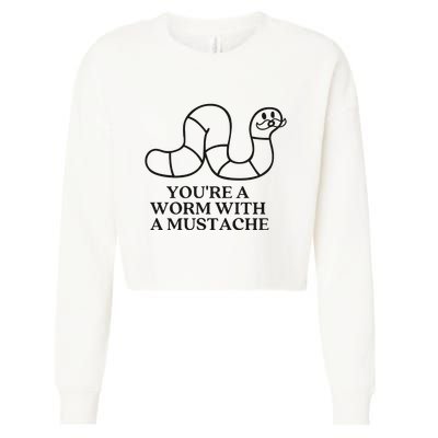 Oure A Worm With A Mustache Anderpump Rules Cropped Pullover Crew