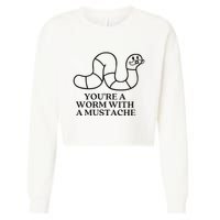 Oure A Worm With A Mustache Anderpump Rules Cropped Pullover Crew