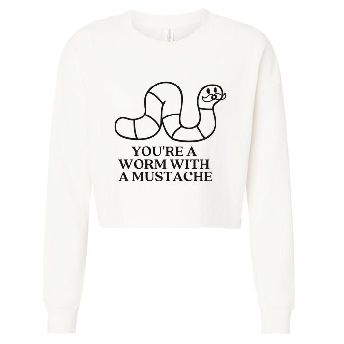 Oure A Worm With A Mustache Anderpump Rules Cropped Pullover Crew