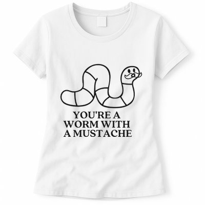 Oure A Worm With A Mustache Anderpump Rules Womens T-Shirt