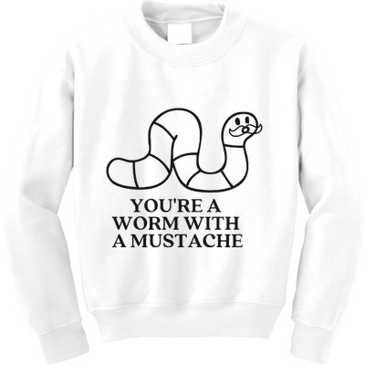 Oure A Worm With A Mustache Anderpump Rules Kids Sweatshirt