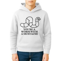 Oure A Worm With A Mustache Anderpump Rules Kids Hoodie