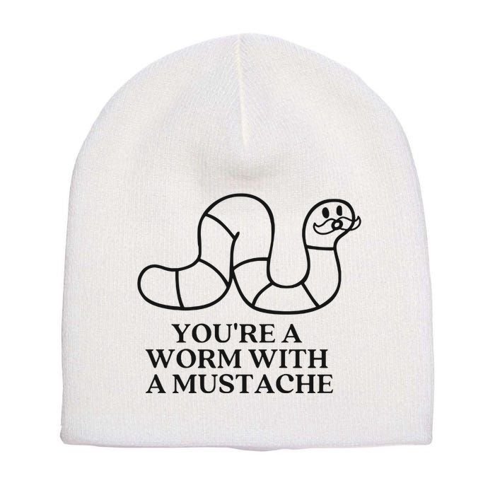 Oure A Worm With A Mustache Anderpump Rules Short Acrylic Beanie