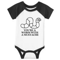 Oure A Worm With A Mustache Anderpump Rules Infant Baby Jersey Bodysuit