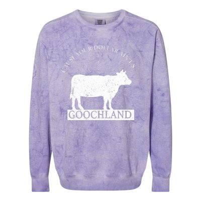 Oliver Anthony Wearing Goochland Colorblast Crewneck Sweatshirt