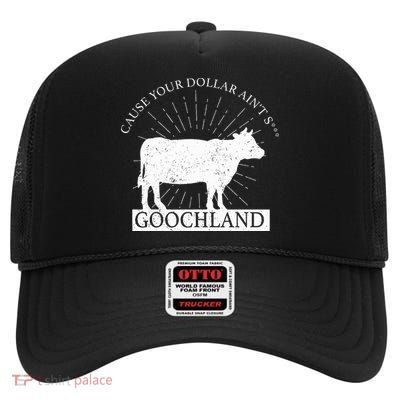 Oliver Anthony Wearing Goochland High Crown Mesh Back Trucker Hat