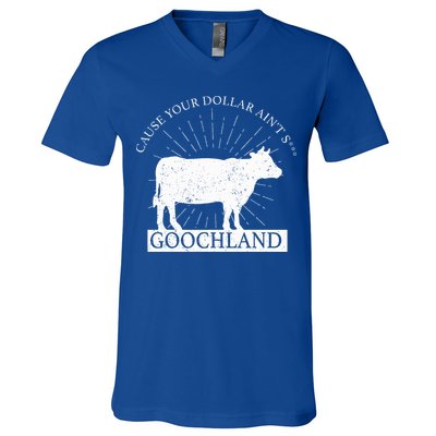 Oliver Anthony Wearing Goochland V-Neck T-Shirt