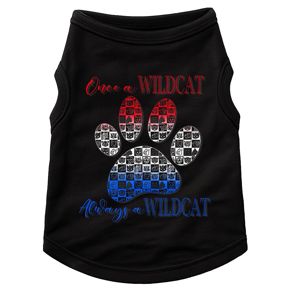 One A Wildcats Always In A Paw Print Doggie Tank