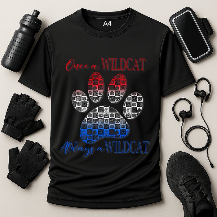One A Wildcats Always In A Paw Print Performance Shirt