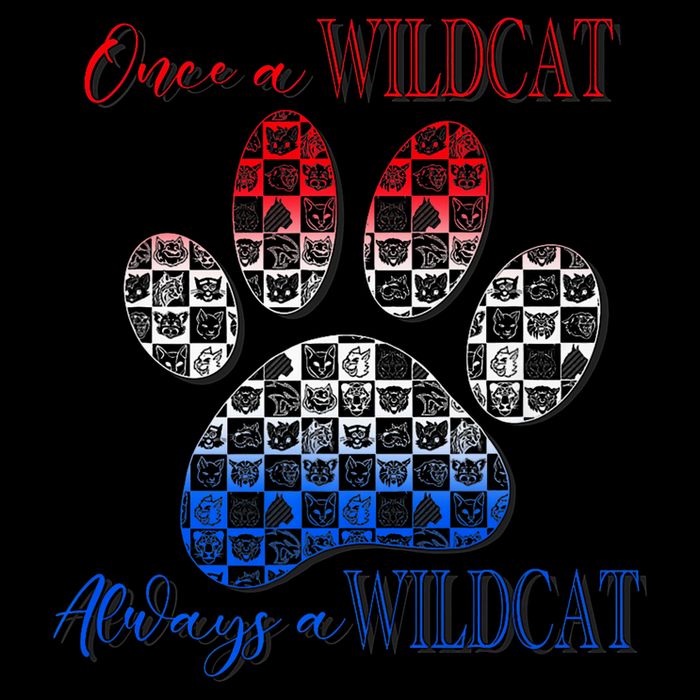 One A Wildcats Always In A Paw Print Bucket Hat