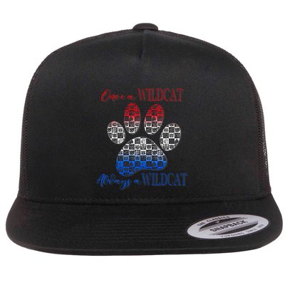 One A Wildcats Always In A Paw Print Flatbill Hat