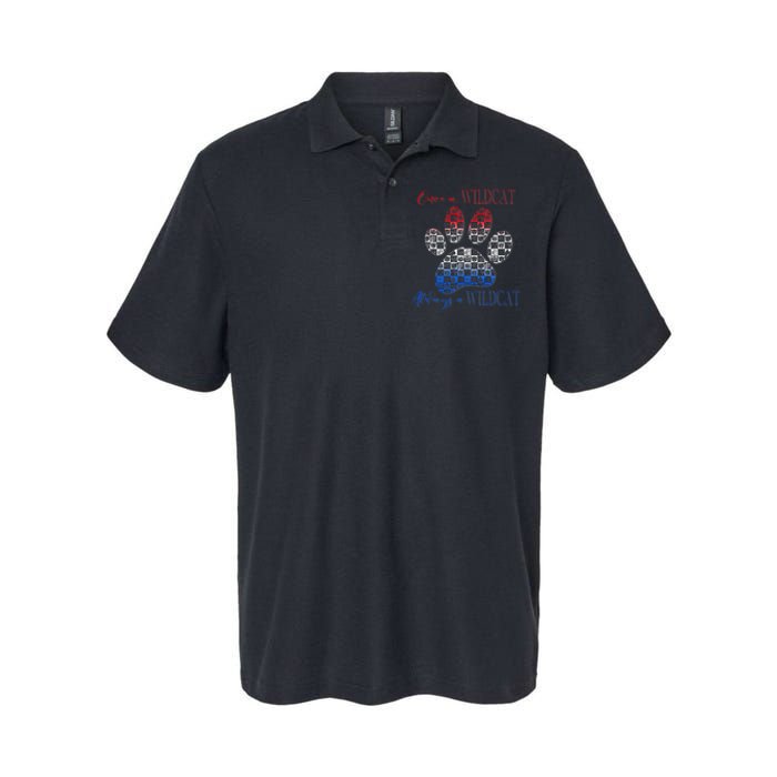 One A Wildcats Always In A Paw Print Softstyle Adult Sport Polo