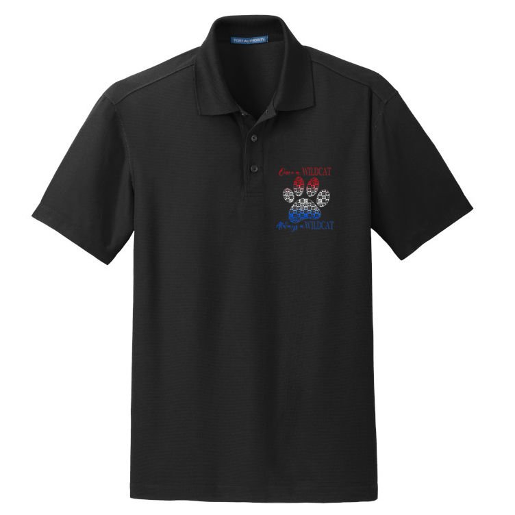 One A Wildcats Always In A Paw Print Dry Zone Grid Polo