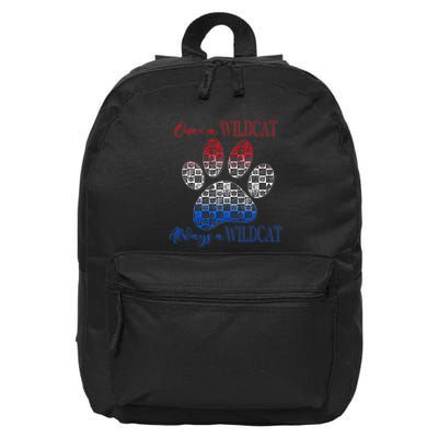 One A Wildcats Always In A Paw Print 16 in Basic Backpack