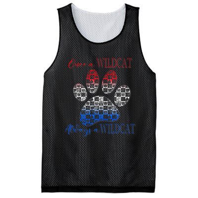 One A Wildcats Always In A Paw Print Mesh Reversible Basketball Jersey Tank