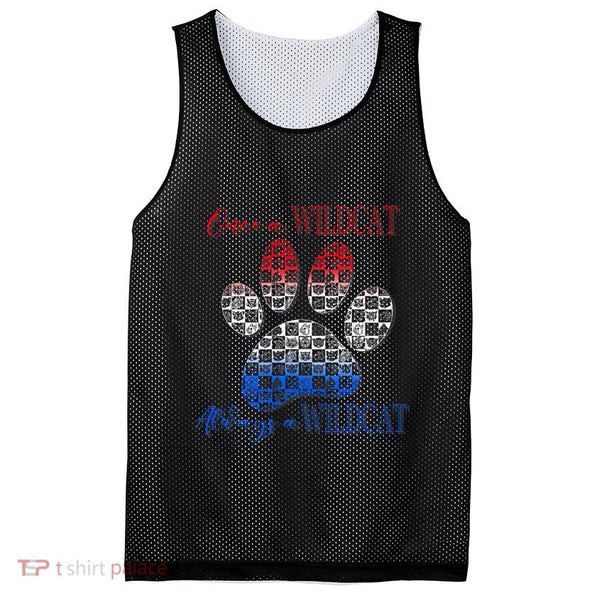 One A Wildcats Always In A Paw Print Mesh Reversible Basketball Jersey Tank