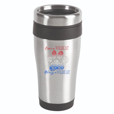 One A Wildcats Always In A Paw Print 16oz Travel Tumbler