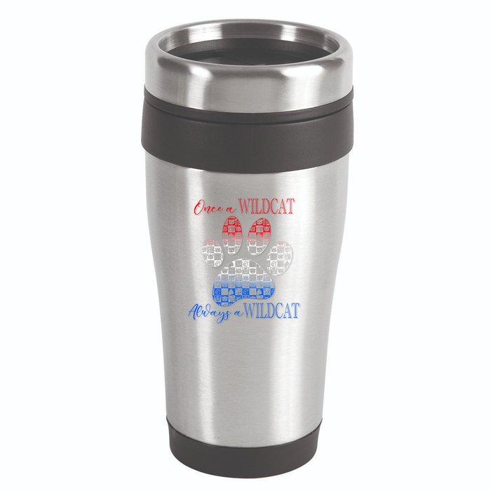 One A Wildcats Always In A Paw Print 16oz Travel Tumbler