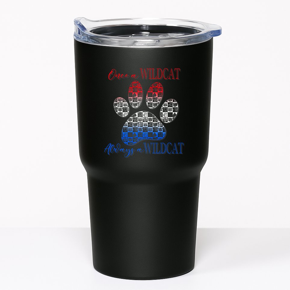 One A Wildcats Always In A Paw Print Tumbler