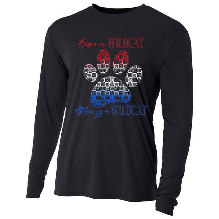 One A Wildcats Always In A Paw Print Cooling Performance Long Sleeve Crew