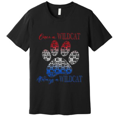 One A Wildcats Always In A Paw Print Premium T-Shirt