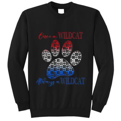 One A Wildcats Always In A Paw Print Tall Sweatshirt