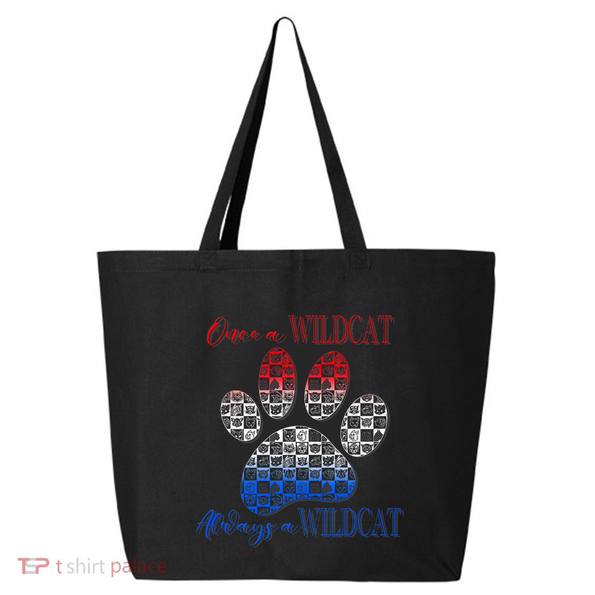 One A Wildcats Always In A Paw Print 25L Jumbo Tote