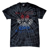 One A Wildcats Always In A Paw Print Tie-Dye T-Shirt