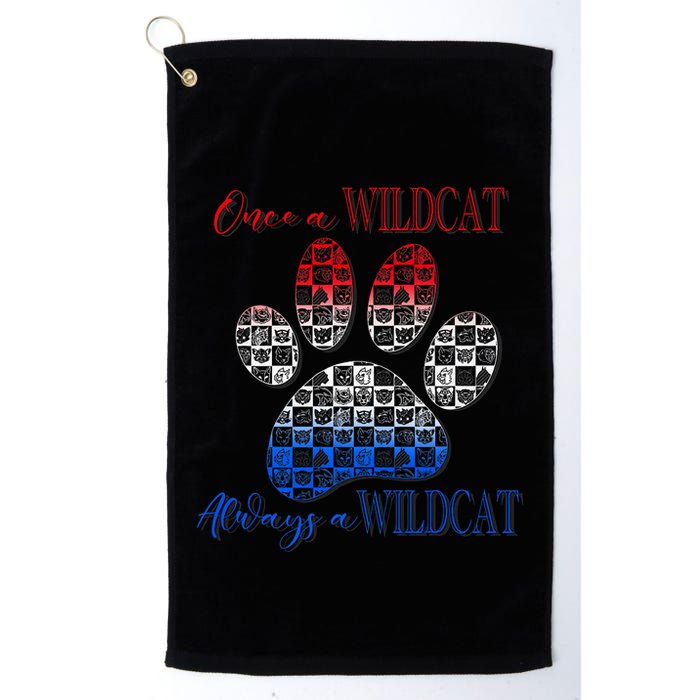 One A Wildcats Always In A Paw Print Golf Towel