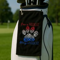One A Wildcats Always In A Paw Print Golf Towel