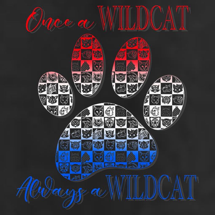 One A Wildcats Always In A Paw Print Golf Towel