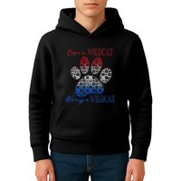 One A Wildcats Always In A Paw Print Kids Hoodie