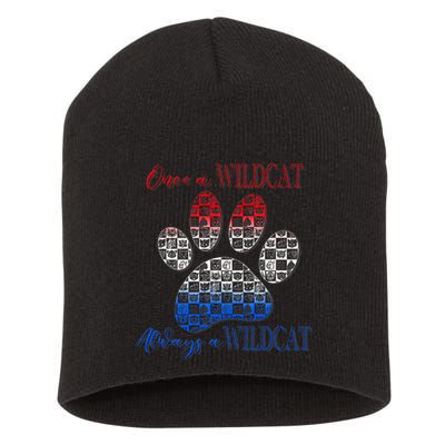 One A Wildcats Always In A Paw Print Short Acrylic Beanie