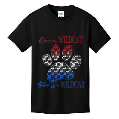 One A Wildcats Always In A Paw Print Kids T-Shirt