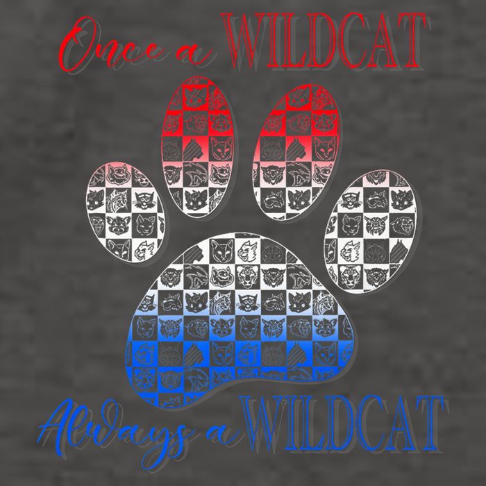 One A Wildcats Always In A Paw Print Vector Backpack