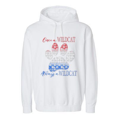 One A Wildcats Always In A Paw Print Garment-Dyed Fleece Hoodie