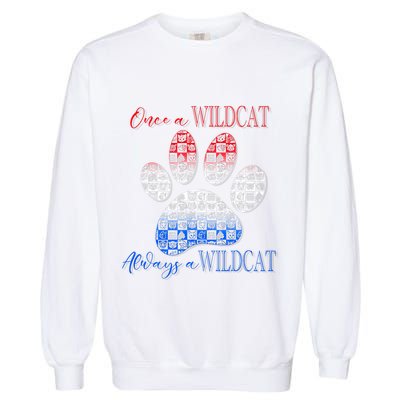 One A Wildcats Always In A Paw Print Garment-Dyed Sweatshirt