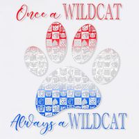 One A Wildcats Always In A Paw Print Garment-Dyed Sweatshirt