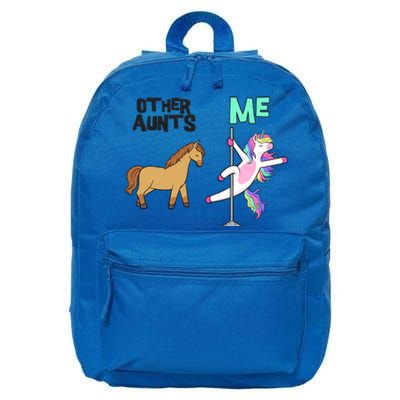 Other Aunt While Me Sparkle Unicorn Dancing Cute Gift 16 in Basic Backpack