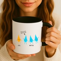 Oil And Water Don't Mix Well Funny Science Mug