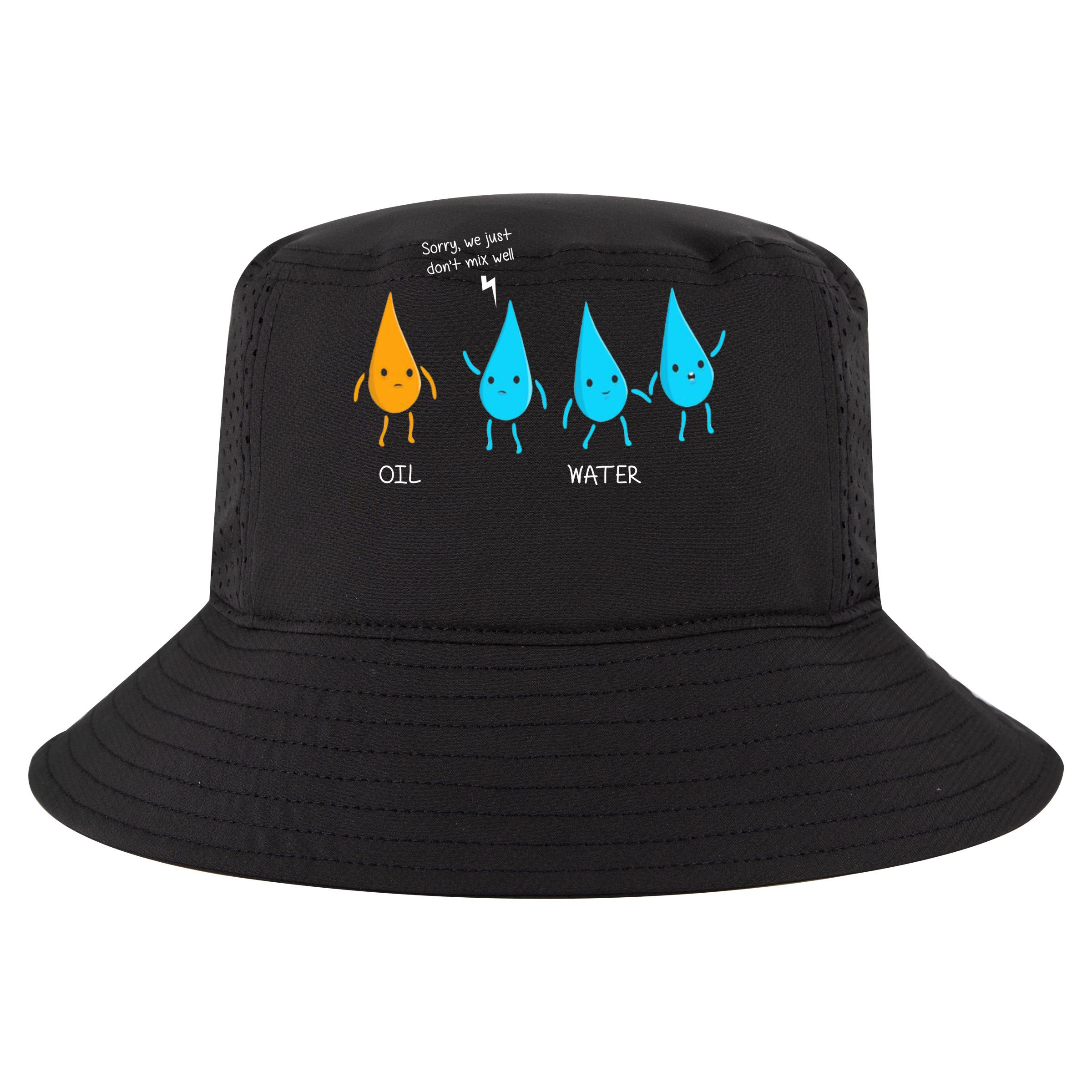 Oil And Water Don't Mix Well Funny Science Cropped Pullover Crew