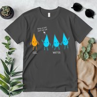Oil And Water Don't Mix Well Funny Science Premium T-Shirt