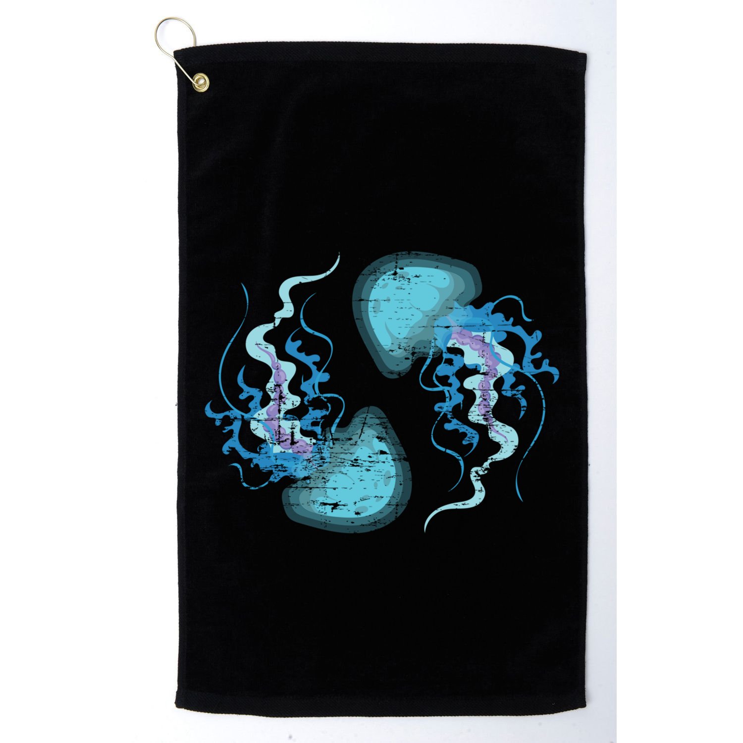 Ocean Animal Zoo Keeper Gift Sea Creature Animal Jellyfish Gift Golf Towel